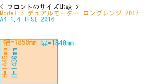 #Model 3 デュアルモーター ロングレンジ 2017- + A4 1.4 TFSI 2016-
